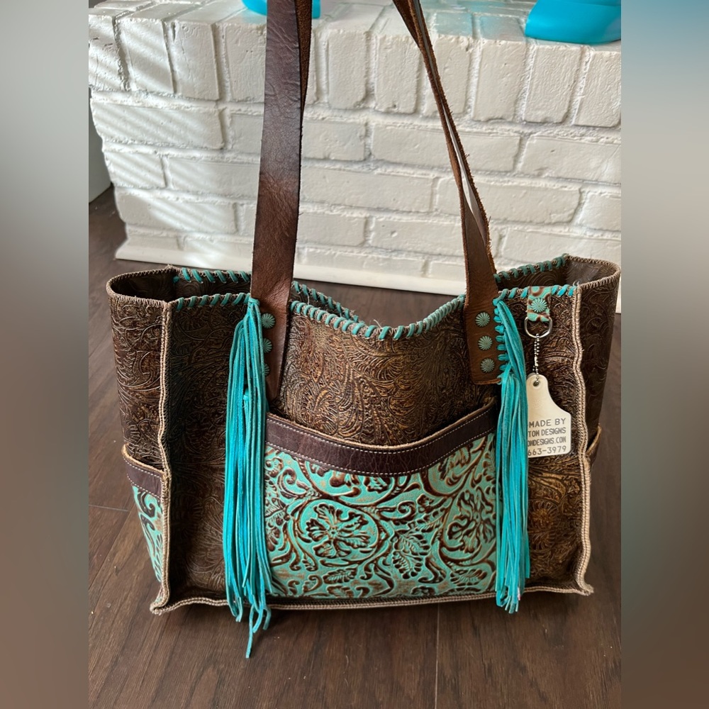 Leather Diaper bag/ big purse